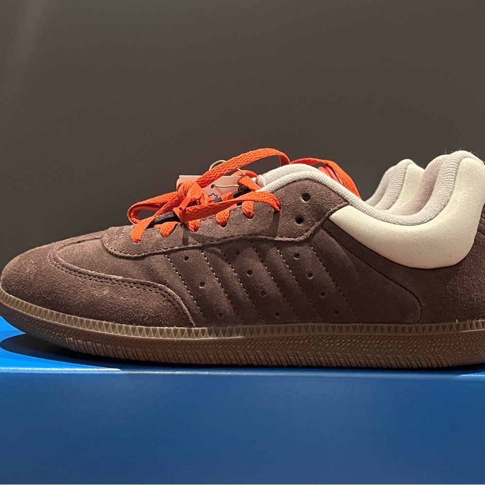 Brown Adidas DYZ Samba Sneakers - Picture 2 of 9